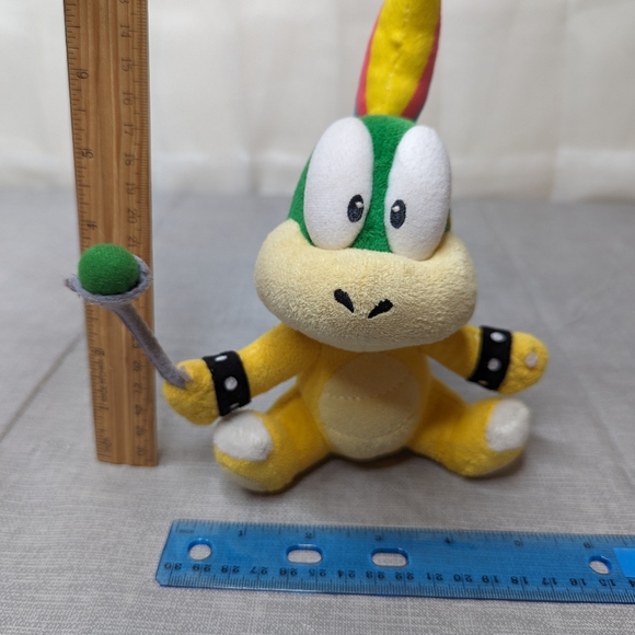 2014 Super Mario Bowser Son Koopaling Lemmy Koopa Plush Toy Rainbow Small 7" Tal - Picture 12 of 13